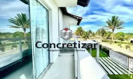 Casa de luxo no Lameirão: 5 quartos, 5 suítes, 3 salas, 5 banheiros, vaga de garagem e 360m² em Guarapari-ES!