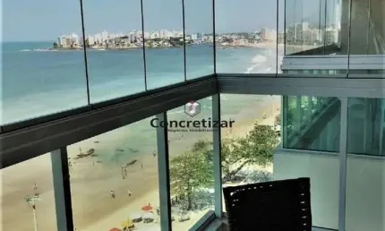 Apartamento Frente Mar à Venda com 3 Quartos na Praia do Morro Guarapari-ES