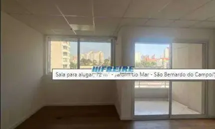 Sala para alugar, 72 m² por R$ 4.793,00/mês - Jardim do Mar - São Bernardo do Campo/SP