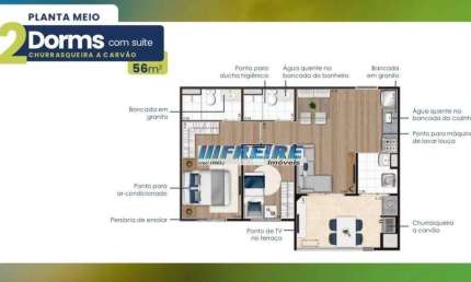 Apartamento com 2 dormitórios à venda, 56 m² por R$ 522.500,00 - Campestre - Santo André/SP