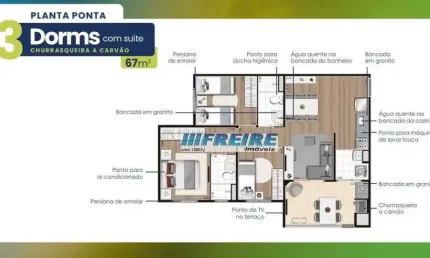 Apartamento com 3 dormitórios à venda, 67 m² por R$ 658.800,00 - Campestre - Santo André/SP
