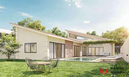Casa térrea - 3 suítes - piscina e 3 vagas cobertas -  Chácara Eliana
