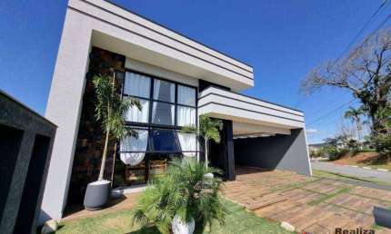 Casa moderna térrea e isolada com 3 quartos à venda, 200 m² por R$ 1.450.000 - Reserva Paineiras - Vargem Grande Paulista/SP