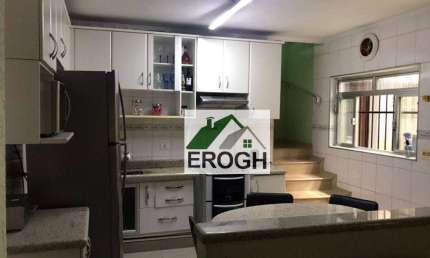 Sobrado com 3 dormitórios à venda, 218 m² por R$ 680.000,00 - Vila Palmares - Santo André/SP