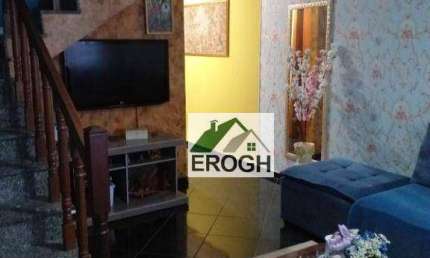 Sobrado à venda, 161 m² por R$ 690.000,00 - Vila Scarpelli - Santo André/SP
