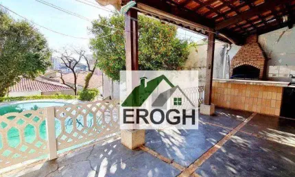 Casa com Piscina,  3 dormitórios, 326 m² - venda por R$ 1.650.000 ou aluguel por R$ 13.400/mês - Campestre - Santo André/SP