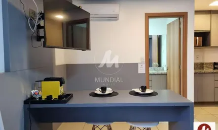 Apartamento (flat) 1 dormitórios, cozinha planejada, portaria 24 horas, elevador, em condomínio fechado