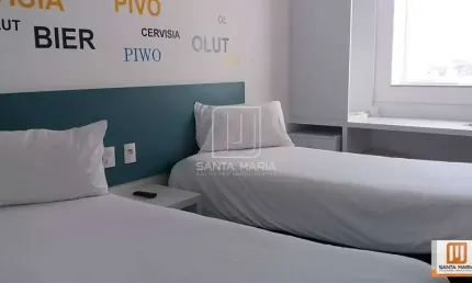Apartamento (flat) 1 dormitórios, portaria 24 horas, elevador, em condomínio fechado