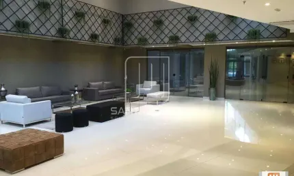 Apartamento (flat) 1 dormitórios/suite, cozinha planejada, portaria 24hs, lazer, espaço gourmet, salão de festa, salão de jogos, elevador, em condomínio fechado