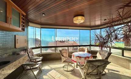 APARTAMENTO À VENDA COM SACADA DE FRENTE E VISTA PARA O MAR!