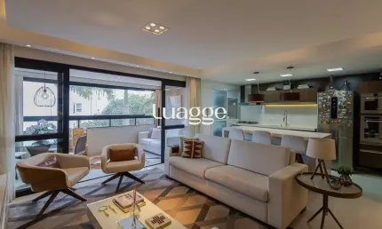 Apartamento 136 m² 3 suítes e 3 vagas de garagem no bairro Chácara das Pedras.