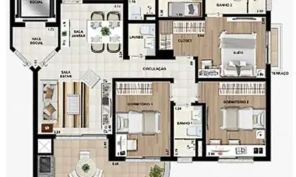 Apartamento com 3 quartos à venda na Rua Domingos Lopes da Silva, 877, Morumbi, São Paulo