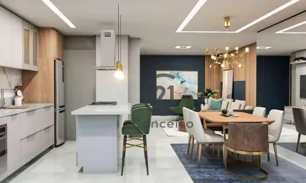 Apartamento com 3 quartos, 3 suítes, 2 vagas disponível para venda, com 121 m².Localizado no bairro Campinas - São José/SC