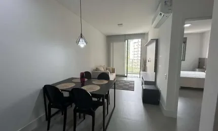Apartamento com 1 quarto mobiliado  à venda, 48 m² no bairro córrego grande - florianópolis/sc