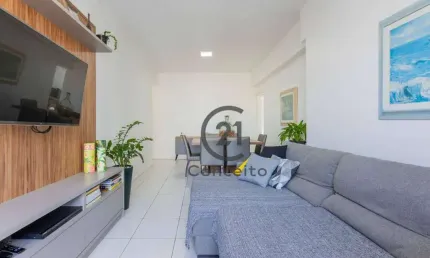 Apartamento com 3 dormitórios, sendo 1 suíte e 1 escritório à venda, 98 m²  - Centro - Florianópolis/SC