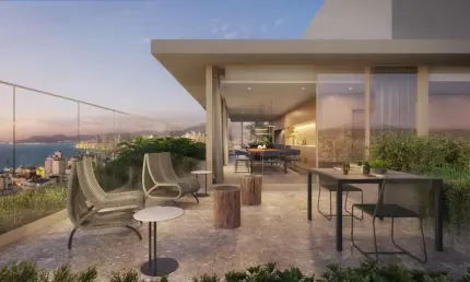 Apartamento com 4 quartos, sendo 4 suítes à venda, com 219 m²  no centro de florianópolis/sc