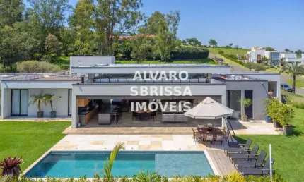 Linda casa com 5 suítes e piscina no condomínio Terras de São José II em Itu SP. 2.160at 557m2.ac