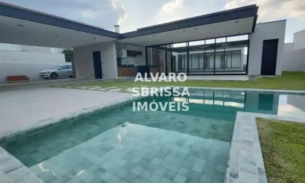 Casa no condomínio Xapada em Itu confortável com 4 suítes e piscina aquecida.  400m2ac 1000m2at