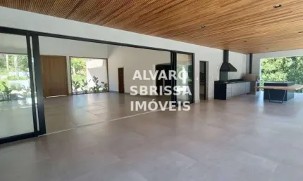 Casa ampla com arquitetura moderna à venda 3.000 m2  5 suítes no condomínio fazenda vila real em itu sp -  casa de alto padrão integrada a natureza