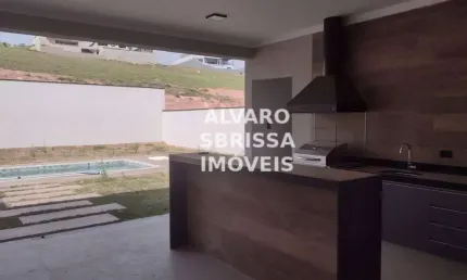 Linda casa nova térrea à venda com 3 suítes e piscina no Condomínio Campos de Santo Antônio II em Itu SP