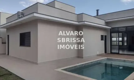 Casa térrea nova com 3 dormitórios 3 suítes em condomínio fechado à venda no Condomínio Villas do Golfe em Itu SP 260 m2