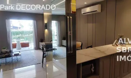 Apartamento com 3 dormitórios sendo uma suíte em condomínio park, cercado de vegetação, lagos, peixes, locais agradáveis para relaxar e área  de lazer