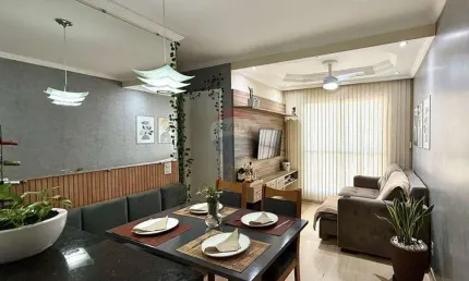Apartamento Com Planejados, 2 Dormitórios e 1 Vaga no Condomínio Bosque Jaraguá