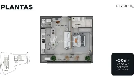 Apartamento com 1 quarto à venda na Rua Rafael Andrade Duarte, 208, Nova Campinas, Campinas, 50 m2 por R$ 789.000