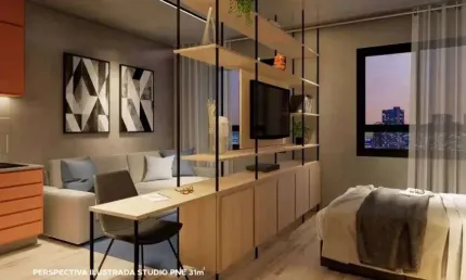 Studio PNE à venda no Nurban Campo Belo no Vila Congonhas em São Paulo - SP