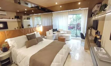 Apartamento studio à venda no condomínio grand vitrali em moema em são paulo - sp