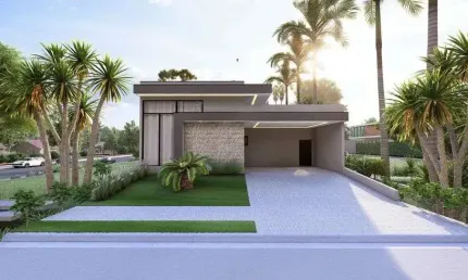 Casa alto padrão à venda no Residencial Club Santorini no Parque Brasil em Paulínia - SP