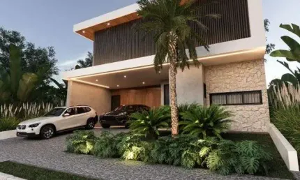 Sobrado de alto padrão à venda no Residencial Club Santorini no Parque Brasil 500 em Paulínia - SP