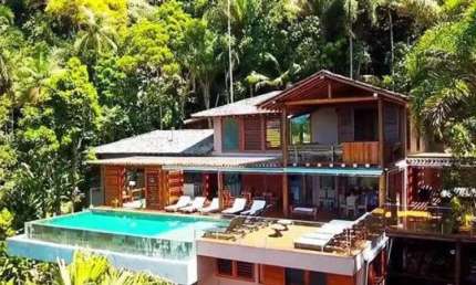 Casa em condomínio fechado com 6 quartos à venda na Estrada Bertioga, 500, Balneario Praia do Perequê, Guarujá