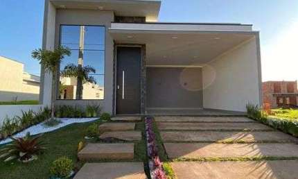 Excelente Casa Térrea Nova no Condomínio Terras da Estância em Paulínia - SP.
