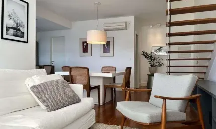 Apartamento duplex mobiliado alto padrão à venda no The One Loft no Cambuí em Campinas