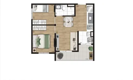 Apartamento à venda no Condomínio Kz Jabaquara no Jabaquara em São Paulo - SP