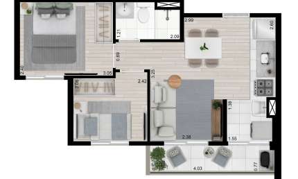 Apartamento à venda no Condomínio Kazzas Vila dos Remédios na Vila dos Remédios em São Paulo - SP