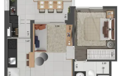 Apartamento à venda no condomínio contemporâneo jardins em jardins em são paulo - sp