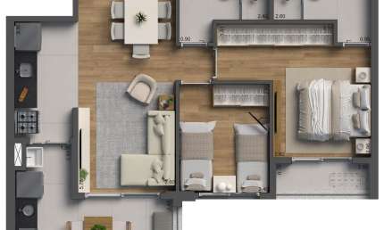Apartamento alto padrão à venda no Condomínio Villa Pio no Alto da Lapa em São Paulo - SP