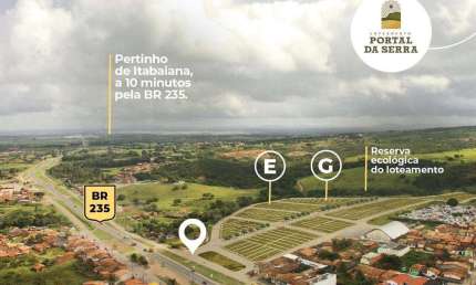 VENDA DE LOTES PARA CHÁCARAS NO PORTAL DA SERRA ITABAIANA - A PARTIR DE 160.000,00