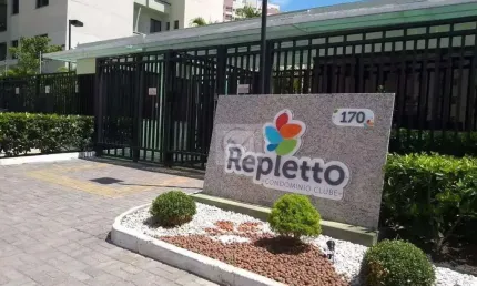Sofisticação, conforto e lazer em um só lugar - apartamento mobiliado no condomínio clube repletto