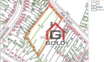 Terreno à venda, 1511 m² por R$ 1.700.000,00 - Vila Alto de Santo André - Santo André/SP