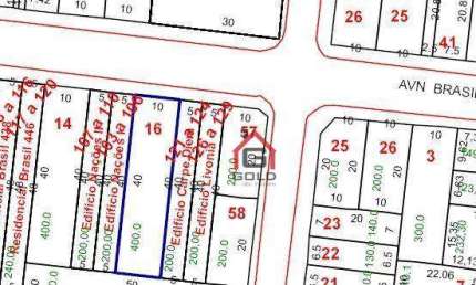 Terreno à venda, 400 m² por R$ 1.170.000,00 - Parque das Nações - Santo André/SP