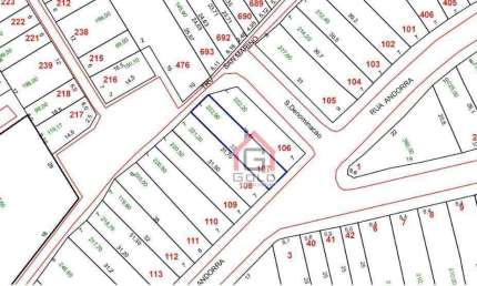 Terreno à venda, 222 m² por R$ 550.000,00 - Vila Francisco Matarazzo - Santo André/SP