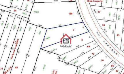 Terreno à venda, 500 m² por R$ 1.400.000,00 - Parque das Nações - Santo André/SP