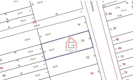 Terreno à venda, 300 m² por r$ 640.000,00 - parque novo oratório - santo andré/sp