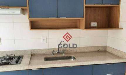 Apartamento com 2 dormitórios para alugar, 63 m² por R$ 3.990,76/mês - Centro - Santo André/SP