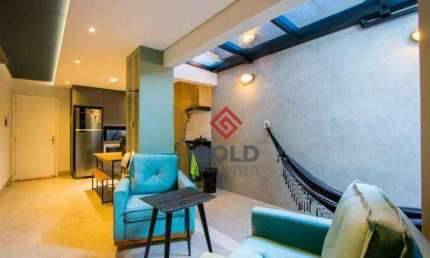 Apartamento com 1 dormitório à venda, 63 m² por R$ 515.000,00 - Jardim Bela Vista - Santo André/SP
