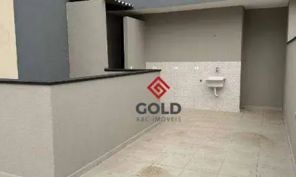Cobertura com 2 dormitórios, 90 m² - venda por R$ 460.000,00 ou aluguel por R$ 2.465,00/mês - Vila Príncipe de Gales - Santo André/SP