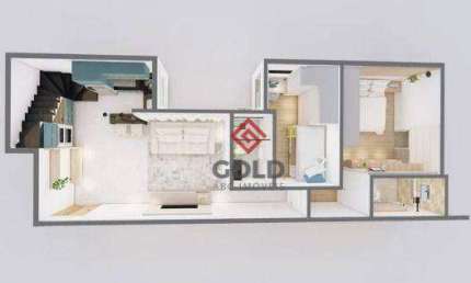 Cobertura com 2 dormitórios à venda, 117 m² por R$ 827.000,00 - Campestre - Santo André/SP